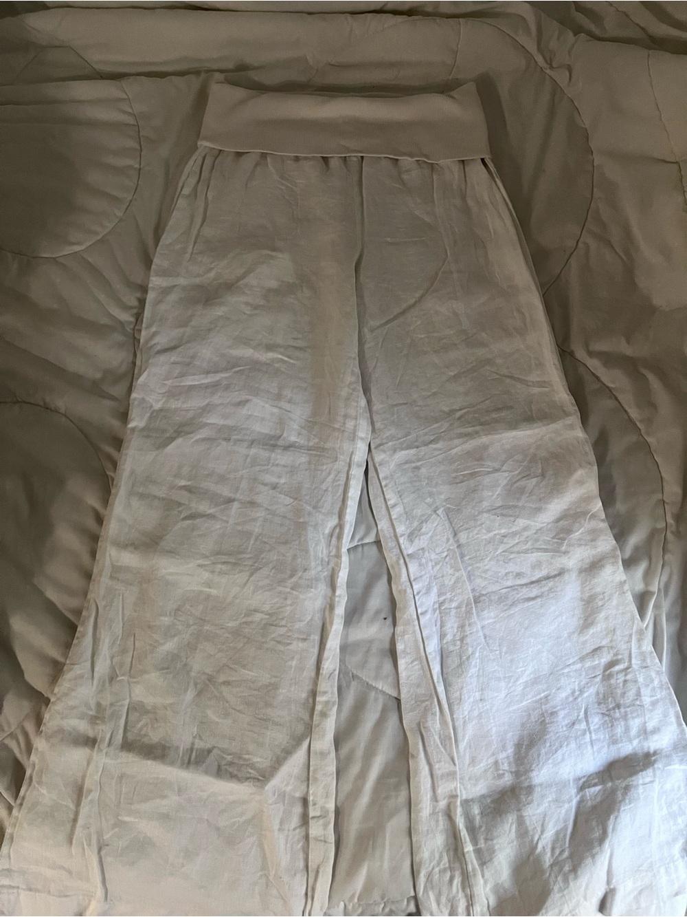 elevenses Cream Elastic Waistband Pants